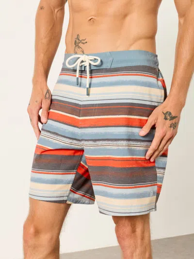 Fat Face Fatface Orange Stripe Board Shorts