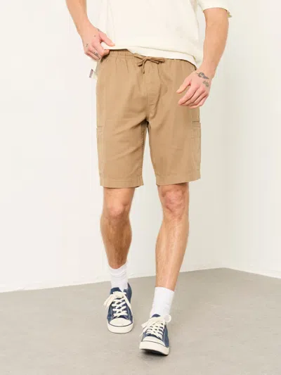 Fat Face Fatface Padstow Dark Natural Garment Dye Elasticated Utility Shorts