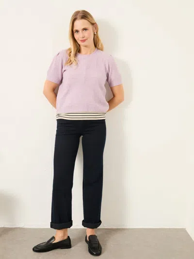 Fat Face Fatface Sadie Lilac Purple Knitted Tshirt