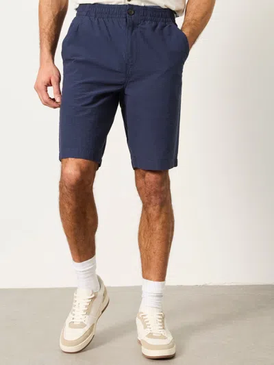 Fat Face Fatface Selsey French Navy Seersucker Elasticated Shorts