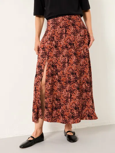 Fat Face Fatface Skye Dusky Purple Vintage Texture Midi Skirt