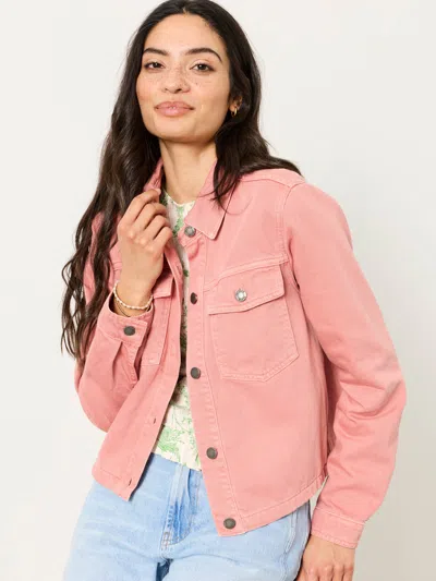 Fat Face Fatface Thea Pink Denim Jacket