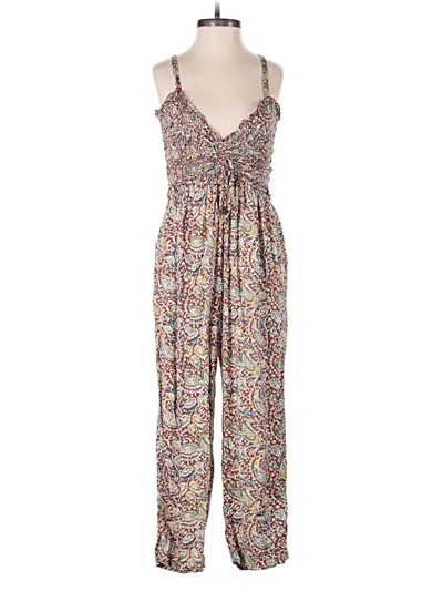 Pre-owned Fat Face Jumpsuit In Brown