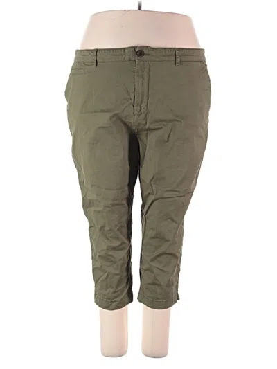 Pre-owned Fat Face Khaki Pant In Green