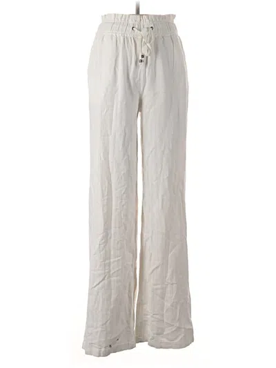 Pre-owned Fat Face Linen Pants In Ivory