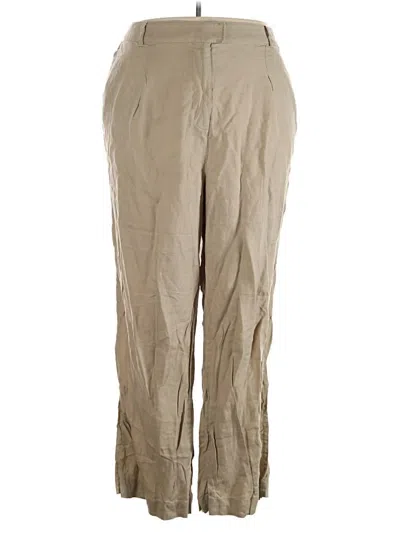 Pre-owned Fat Face Linen Pants In Tan