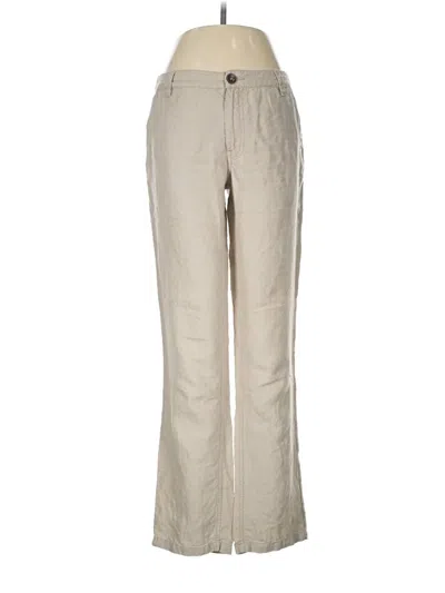 Pre-owned Fat Face Linen Pants In Tan