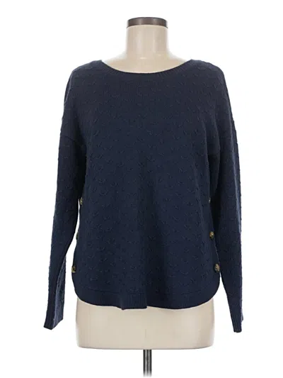 Pre-owned Fat Face Long Sleeve Top Blue Boatneck Tops