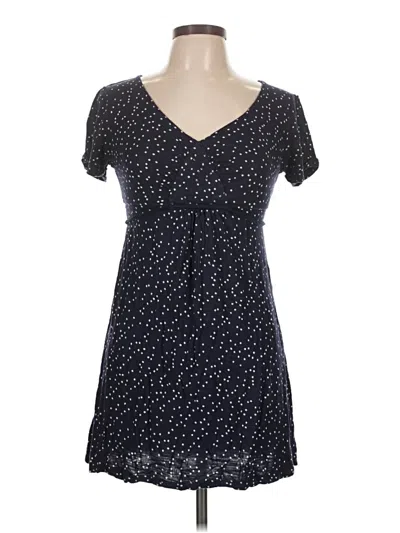 Pre-owned Fat Face Short Sleeve Top Blue Sweetheart Neckline Tops