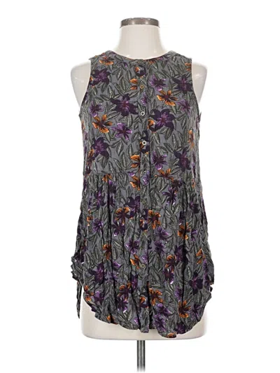 Pre-owned Fat Face Sleeveless Blouse In Gray