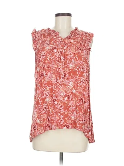 Pre-owned Fat Face Sleeveless Blouse In Red