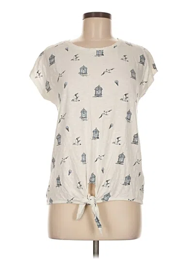 Pre-owned Fat Face Sleeveless T-shirt In White