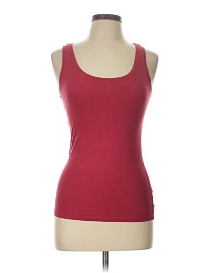 Pre-owned Fat Face Tank Top Burgundy Strapless Neckline Tops