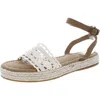 Fat Face Tilly Womens Crochet Buckle Ankle Strap In Beige