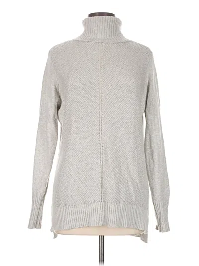 Pre-owned Fat Face Turtleneck Sweater In Gray