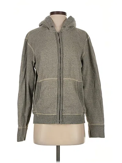 Pre-owned Fat Face Zip Up Hoodie In Gray