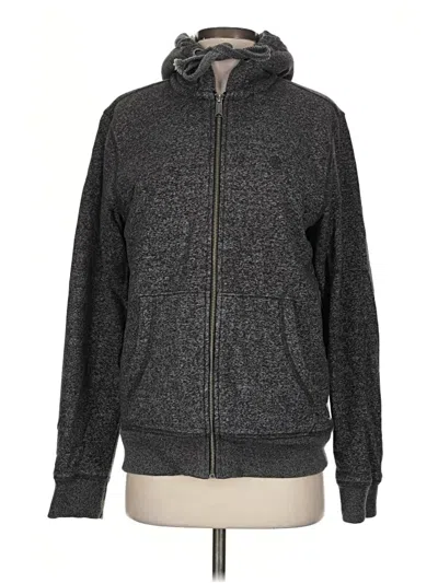 Pre-owned Fat Face Zip Up Hoodie In Gray