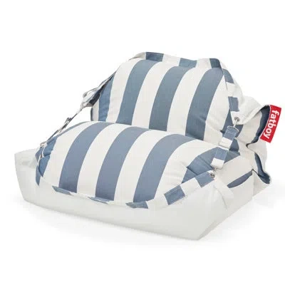 Fatboy Floatzac Original Bean Bag Pool Float In Stripe Ocean Blue Acrylic