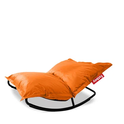 Fatboy Original Slim Bean Bag And Rock N' Roll Bundle In Orange Bitters