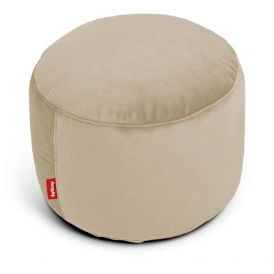 Fatboy Point Velvet Pouf Ottoman In Taupe