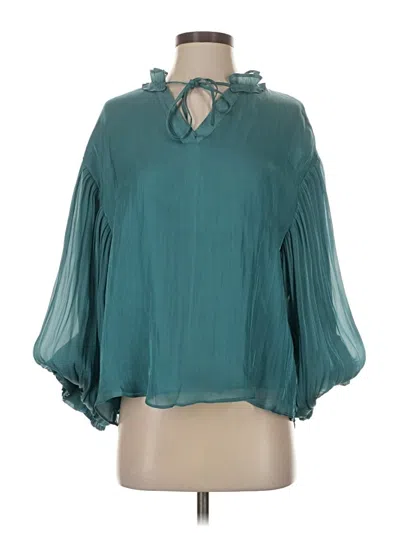 Fate 3/4 Sleeve Blouse In Blue