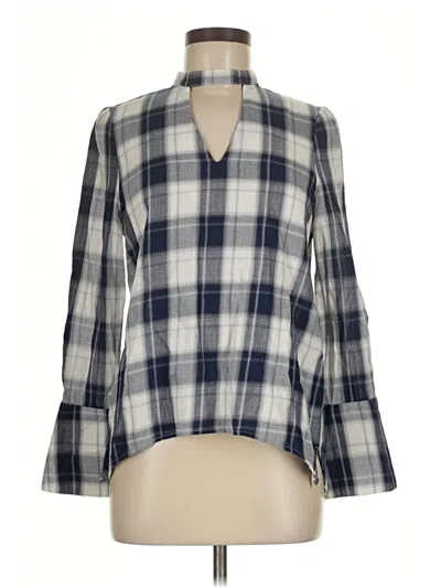 Pre-owned Fate 3/4 Sleeve Blouse In Blue
