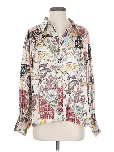 Pre-owned Fate 3/4 Sleeve Blouse In Ivory