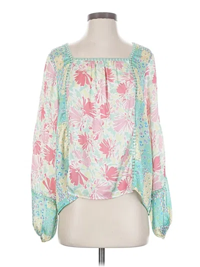 Pre-owned Fate 3/4 Sleeve Blouse In Pink