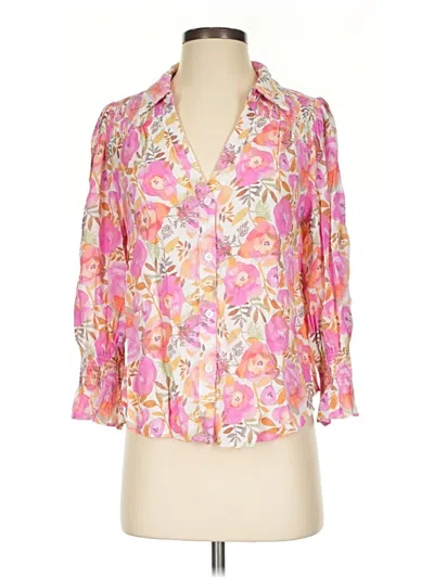 Pre-owned Fate 3/4 Sleeve Blouse In Pink