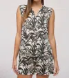 Fate Abstract Animal Print Blouse In Grey In Grey