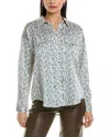 FATE FATE ANIMAL PRINT SATIN BUTTON-DOWN SHIRT