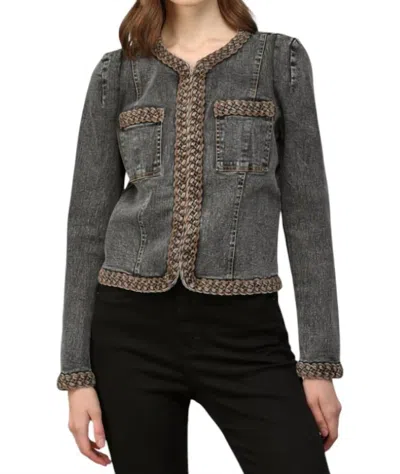 Fate Beautifully Braided Jacket In Black