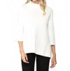 Fate Bell Mock Neck Sweater In White In White