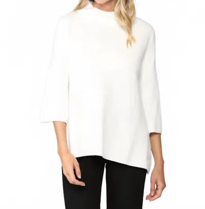 Fate Bell Mock Neck Sweater In White