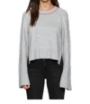 Fate Bell Sleeve Sweater In Grey In Grey
