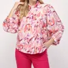 FATE BELLE ABSTRACT BLOUSE