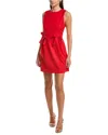 Fate Bow Mini Dress In Red