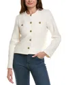 Fate Button Cardigan In White