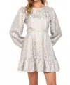 Fate By Lfd Animal Print Dress In Mauve/blue In White