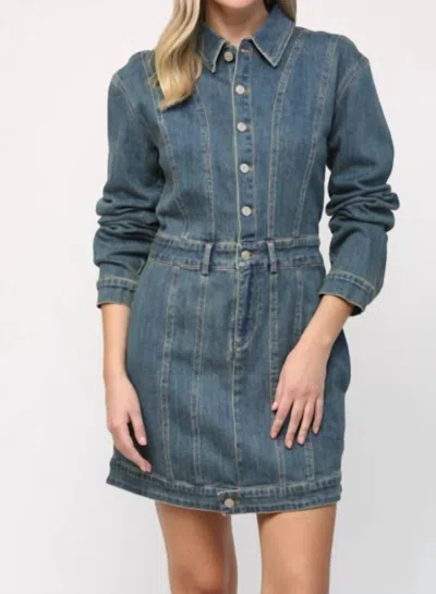 Fate By Lfd Denim Mini Dress In Blue