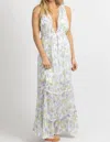 Fate By Lfd Floral Tassel Tie Maxi Dress In Lavender In Multi