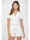 Fate By Lfd That's A Wrap Romper In White In White