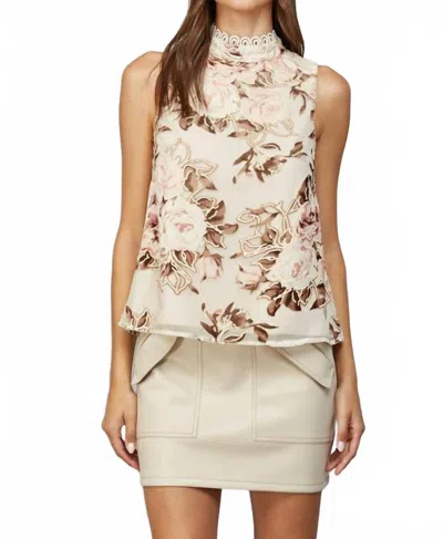 Fate By Lfd Velvet Bloom Top In Cream In White