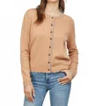 Fate By Lfd Women's Garett Scallop Edge Cardigan Sweater In Tan Blue In Multi