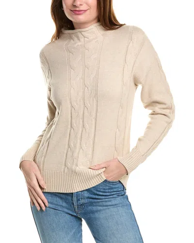 Fate Cable Sweater In Beige