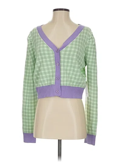 Fate Cardigan Sweater In Green