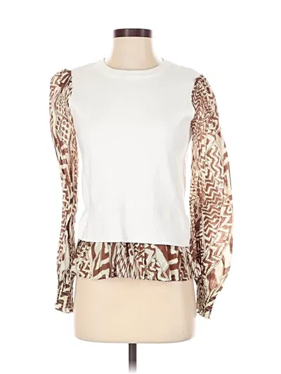 Pre-owned Fate Cardigan Sweater In White