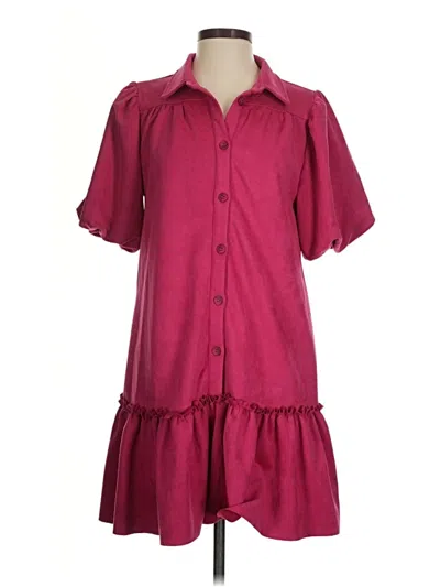Pre-owned Fate Casual Dress In Burgundy