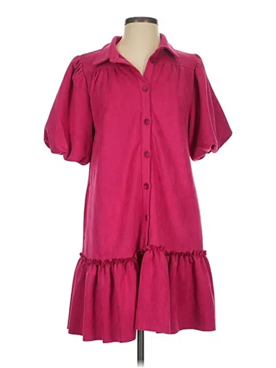 Pre-owned Fate Casual Dress In Burgundy