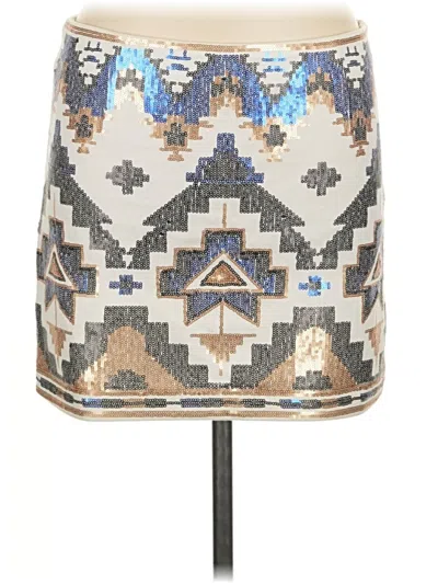 Pre-owned Fate Casual Skirt In Silver